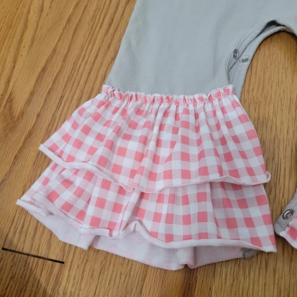 Toddler Girls Christmas Outfit Bundle Sz 24 Months 2T Buffalo Plaid‎ Blue Velvet
